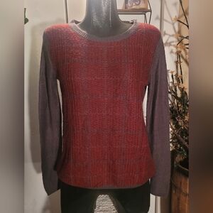 Bob Timberlake Grey and Red Sweater M